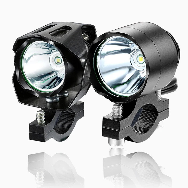 Светодиодные фары для мотоцикла 12v прожекторы 10W Противотуманные вождения