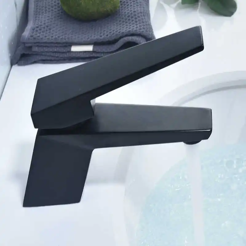 Смесители для раковины черный бронзовый кран с одним отверстием холодной и