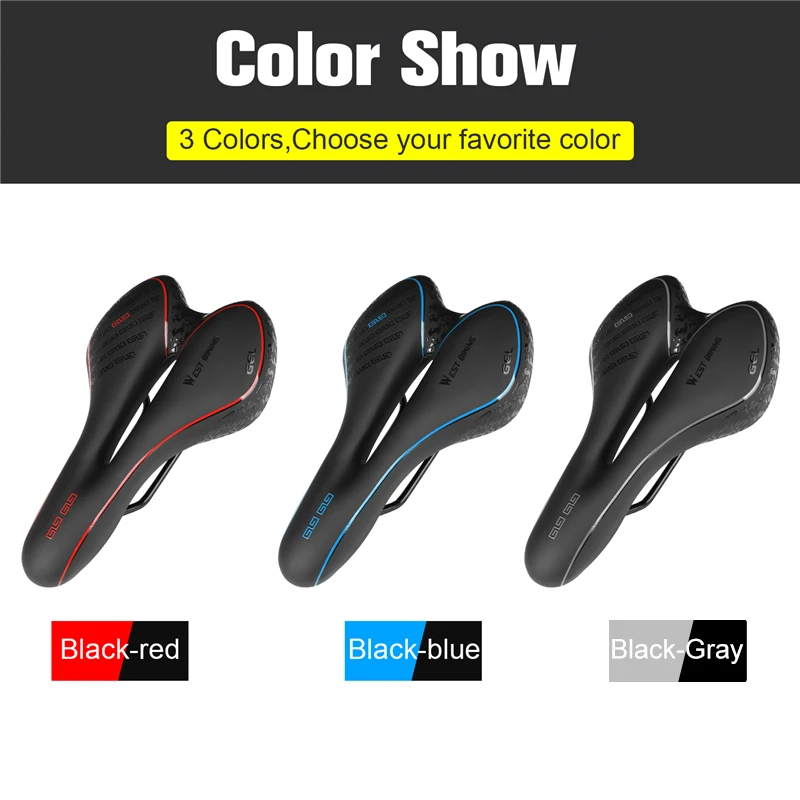 WEST BIKING велосипедное седло из искусственной кожи водонепроницаемое полое мягкое