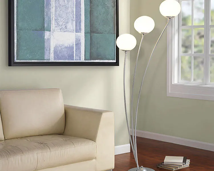 

Nordic Glass Ball Floor Lamp Round The Living Room Sofa floor lamp
