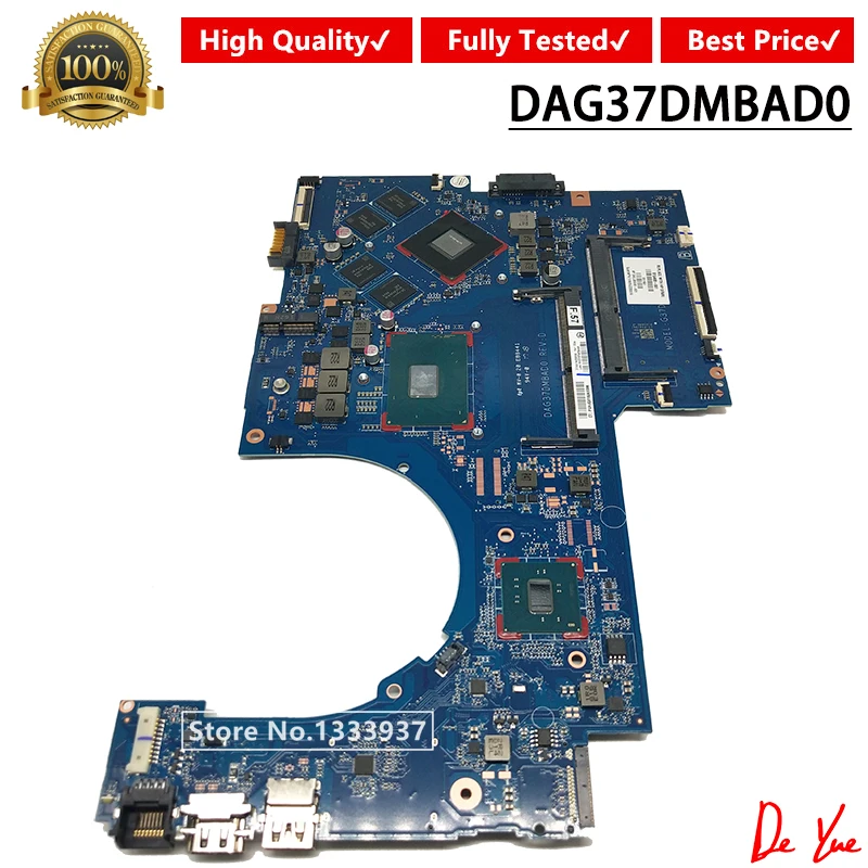 Verkaufen Für HP TPN-Q174 17-AB 17-W Laptop Motherboard 915468-601 I5-7300HQ GTX1050 DAG37DMBAD0 915468-501 915468-001 Mainboard