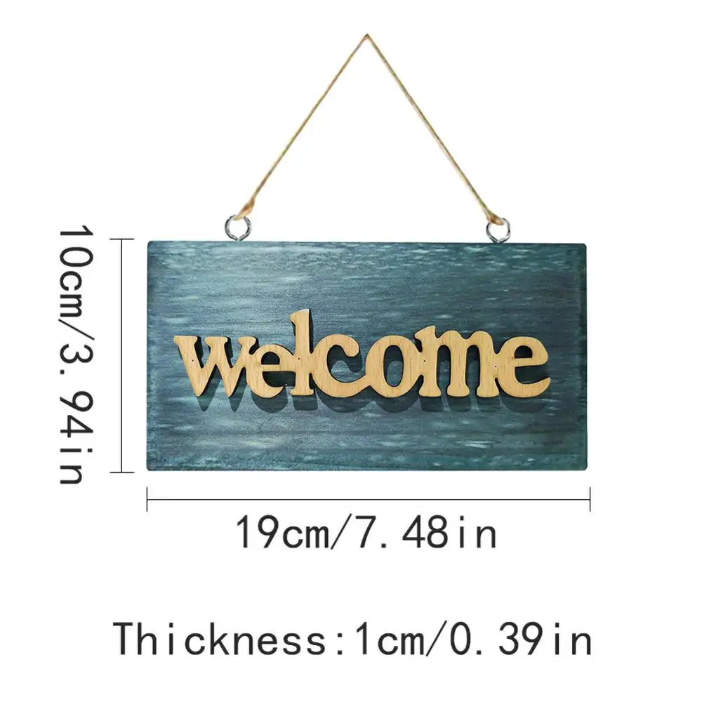 Винтаж с изображением синего дерева плакат деревянный открытый закрытый Добро