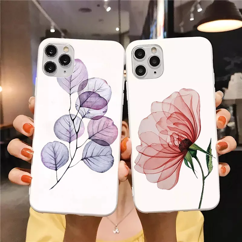 Цветочный чехол для телефона Xiaomi Mi 10T 9T Pro A2 A3 8 9 SE Note 10 Lite Redmi 9A 9C 8T S 7 6 5 POCO X3 NFC