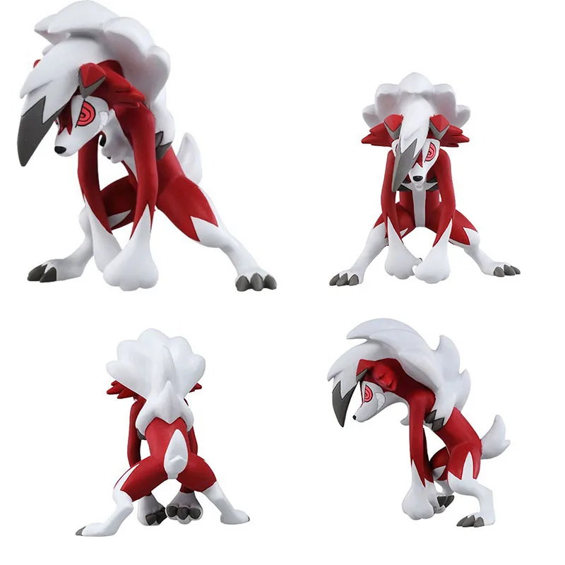 Мультфильм солнце и луна Rockruff Lycanroc Эволюция Аниме Фигурки игрушки коллекция
