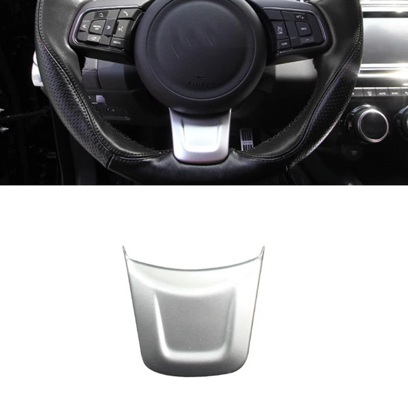 

For Jaguar F-PACE 2016 2017 2018 ABS Matte Accessories Car Steering wheel Button Frame Covers Trim Sticker Car Styling 1pcs