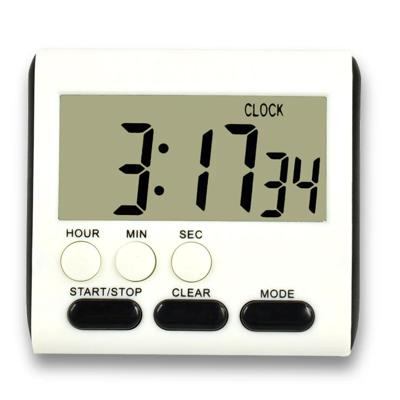 Kitchen Clock English 24-hour Electronic Timer Digital Reminder Alarm Clocks Cooking Countdown LCD Multifunction Home | Дом и сад