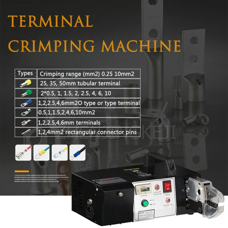 

Electric Terminal Crimp Machine Multifunction Pressure Line Clamp Efficient One Machine Multipurpose Precision Process Equipment