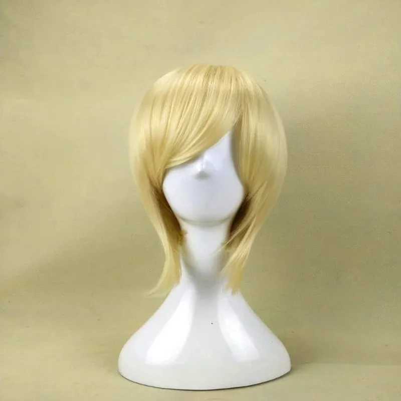 HAIRJOY синтетические волосы Короткий прямой парик для косплея Фиолетовый Синий блонд зеленый коричневый 6 цветов