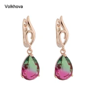 2022 jewelry trend luxury colorful crystal earrings for women girls vintage dangle earrings statement fashion jewelry