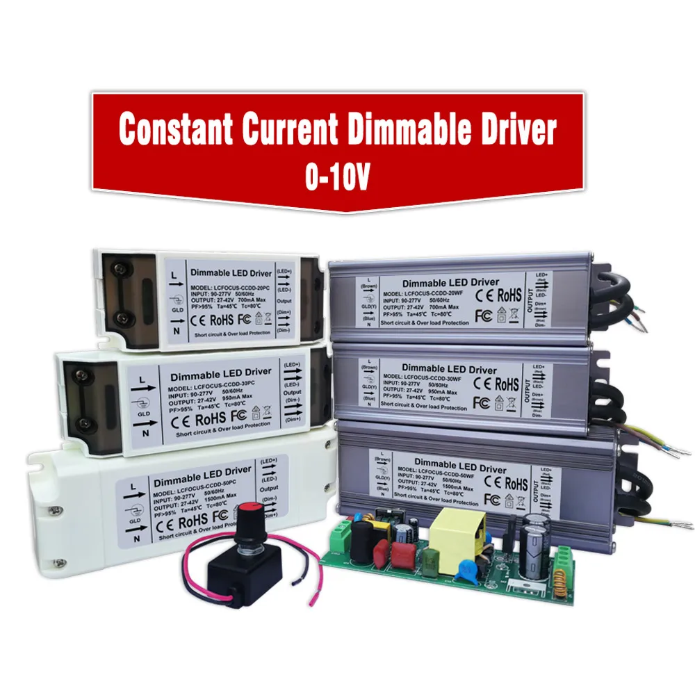 

0-10V LED Dimmer 1W 3W 5W 10W 20W 30W 50W 100W Meanwell Dimmable Driver Power Supply For DIY led Grow Aquarium Light Lamp