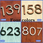 58mm3D цифровая дверная табличка дом выдвижной знак покрытие ворота цифры от 0 до 9 пластиковая цифровая бирка Отель домашний стикер адрес дверная табличка