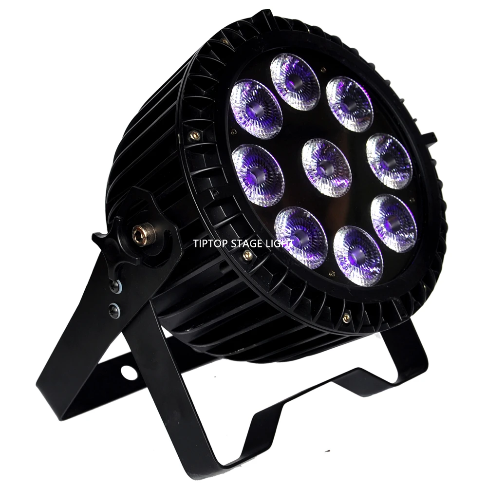 Китай Гуанчжоу Освещение сцены 4xlot RGBWA УФ 6 в 1 9x18W Led Водонепроницаемый Par Банок 200W