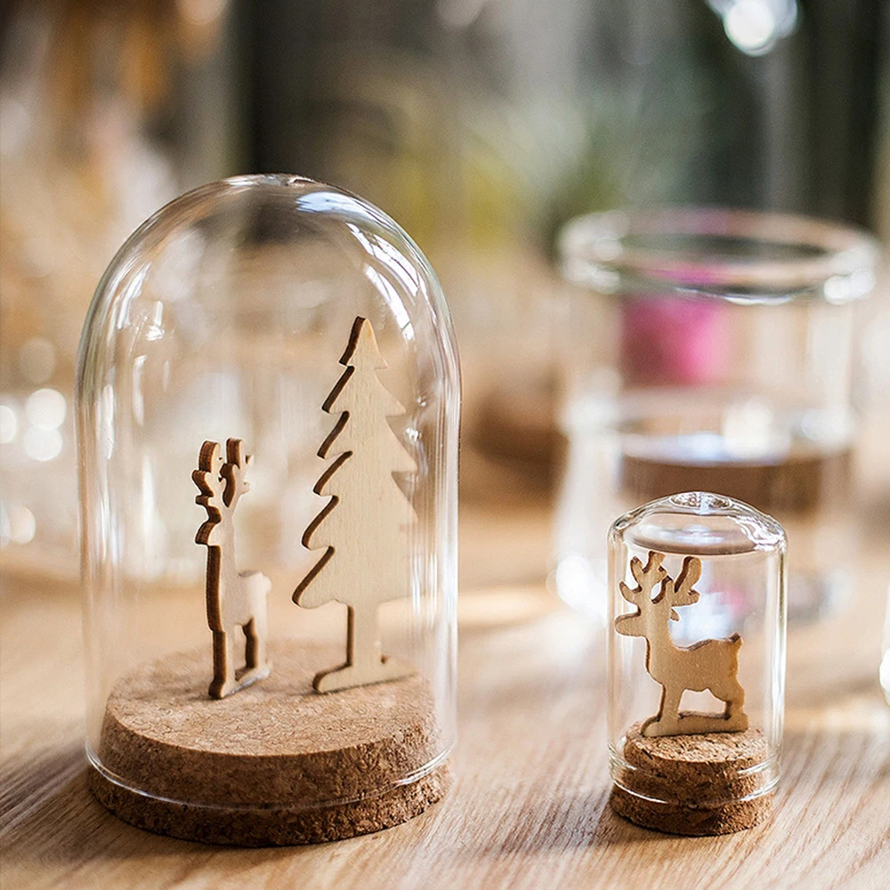 Стеклянная купольная крышка для цветов суккулентов Ландшафтная ваза контейнер