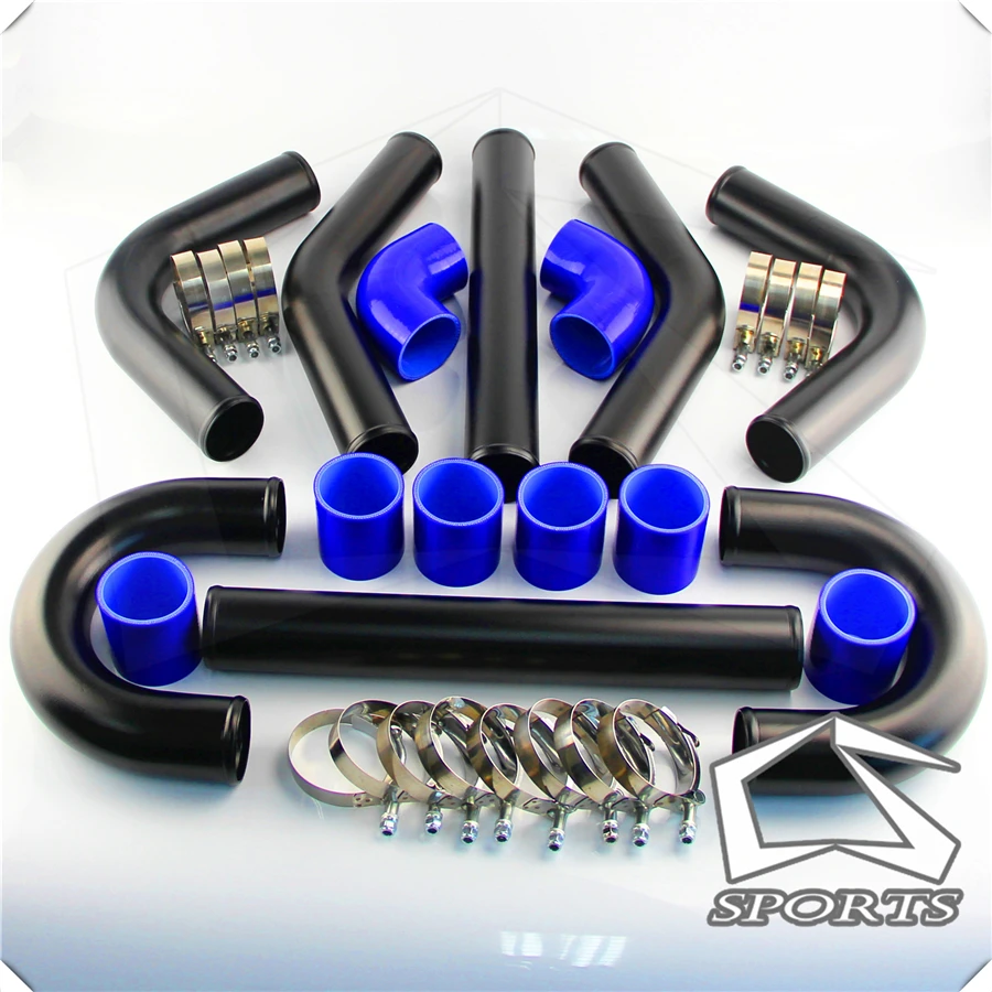 Универсальный турбо кулер комплект трубок 2 5 дюйма 63 мм 8 шт. алюминиевые