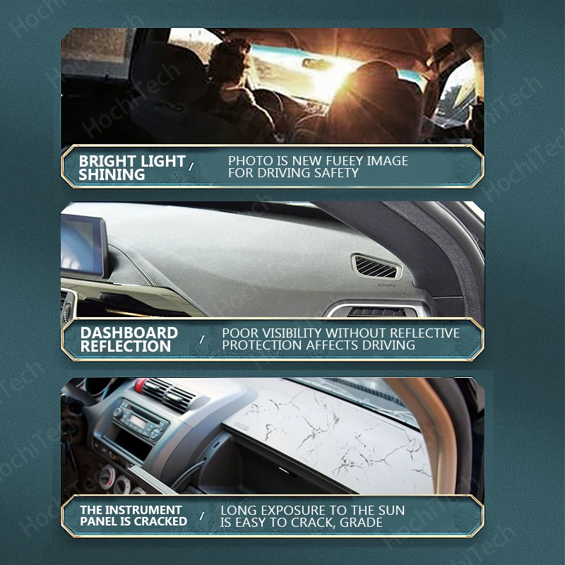 

Car styling Suede Dashmat Dashboard custom Cover Pad Dash Mat Carpet For