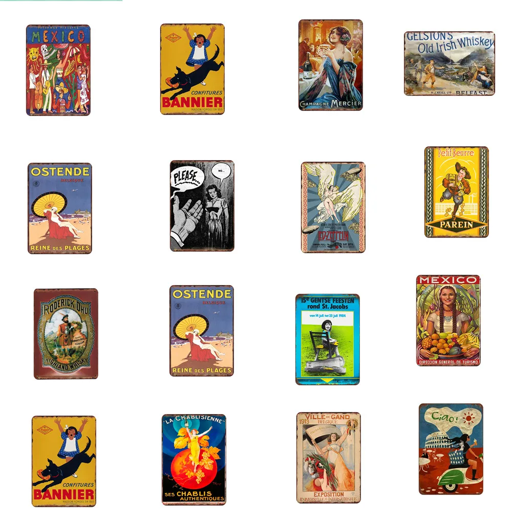 Креативный плакат Ad Signboard металлический знак потертый шик винтажный жестяной