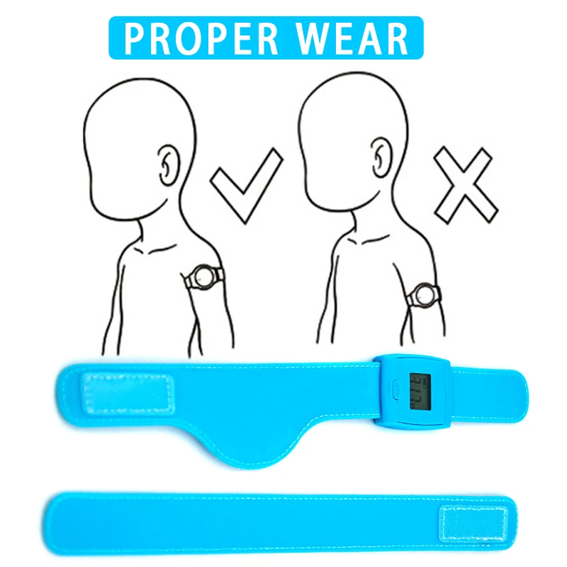 Цифровой умный термометр Bluetooth для детей Браслет температуры ЖК-дисплей и