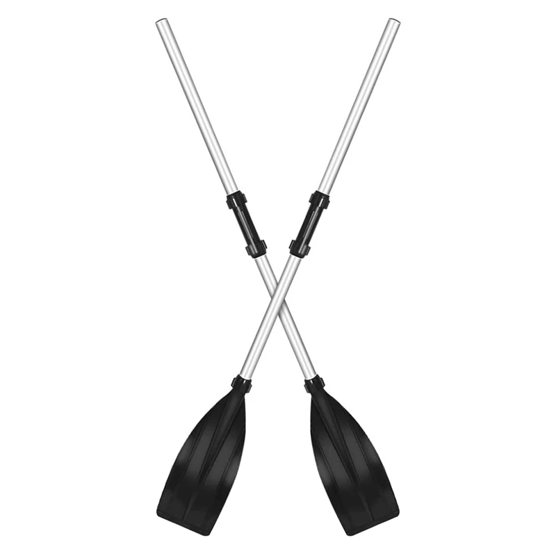 

Pair of Kayak Paddles Detachable Aluminum Alloy Kayaking Boating the Paddle- 2 Pieces