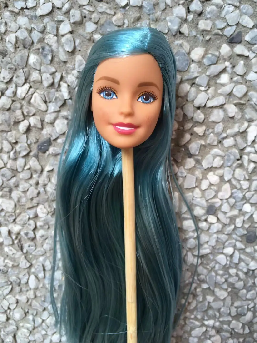 Ограниченная Коллекция редкая голова куклы детали для рукоделия игрушка синие