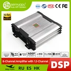 Sennuopu 12-канальный цифровой звуковой процессор DSP 8 каналов 50 Вт RMS усилитель мощности аудио с Bluetooth проигрывателем X812