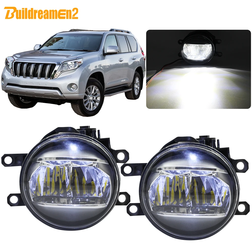 Buildreamen2 для Toyota Land Cruiser Prado J150 2009-2013 автомобиля 4000LM светодиодный туман светильник