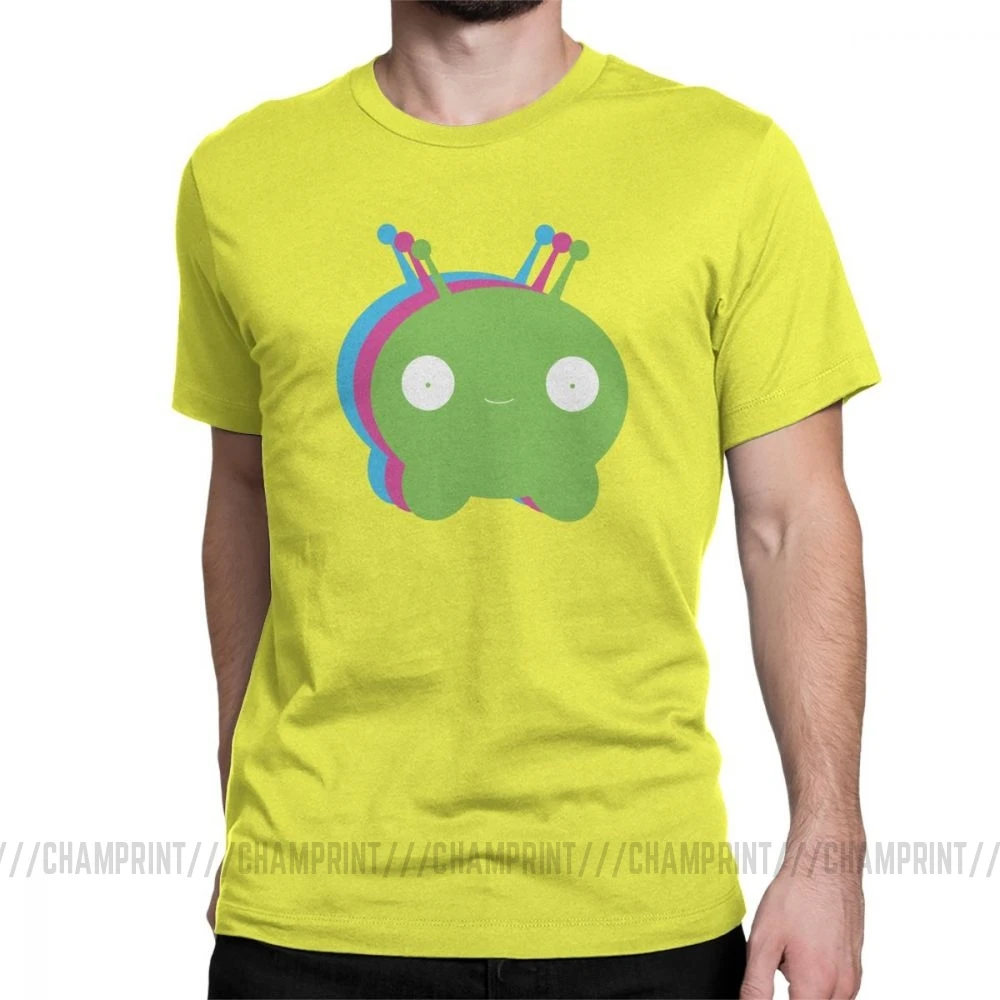 Chookity Dookity Mooncake футболка для мужчин Final Space размера плюс одежда с коротким рукавом Забавные футболки с круглым вырезом хлопковые футболки размера плюс - Цвет: Цвет: желтый
