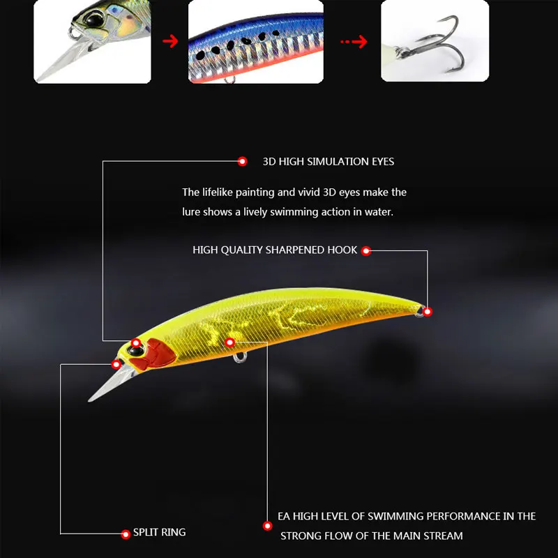Новинка лазерная блесна для рыбалки 2020 Тонущая Тяжелая приманка 10 5 см 15 6 г