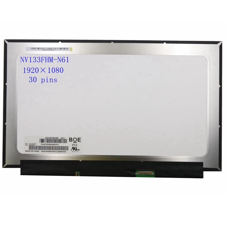 

13.3'' IPS eDP 30 pin slimNV133FHM N61 M133NWF4 R0 FHD LCD display Screen
