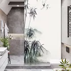 Оконная пленка, Бамбуковая Наклейка на стекло, защита от солнца, терморегулируемые Оконные покрытия, Тонировка окон для домашнего декора