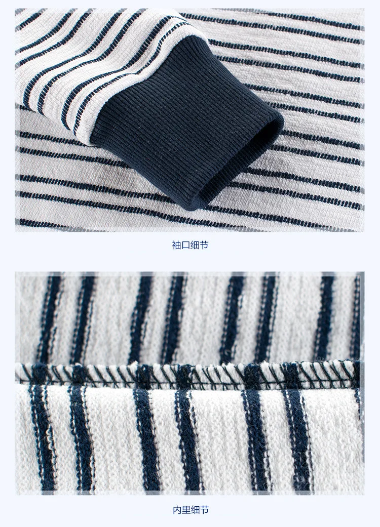 Корейская Повседневная футболка для мальчиков полосатые топы с длинными