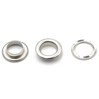 100sets brass material silver 4mm 5mm 6mm 7mm 8mm 10mm grommet eyelet with washer fit leather craft shoes belt cap accessories