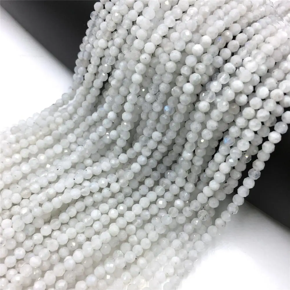 Бусины из лунного камня АА граненые 2 3 мм 38 см|Бусины| |