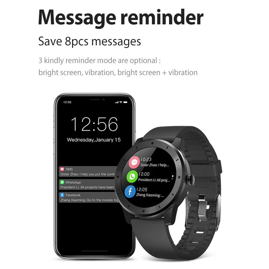 Мужские Смарт часы спортивные и фитнес трекер Поддержка Android IOS Телефон 1 28 &quotIPS