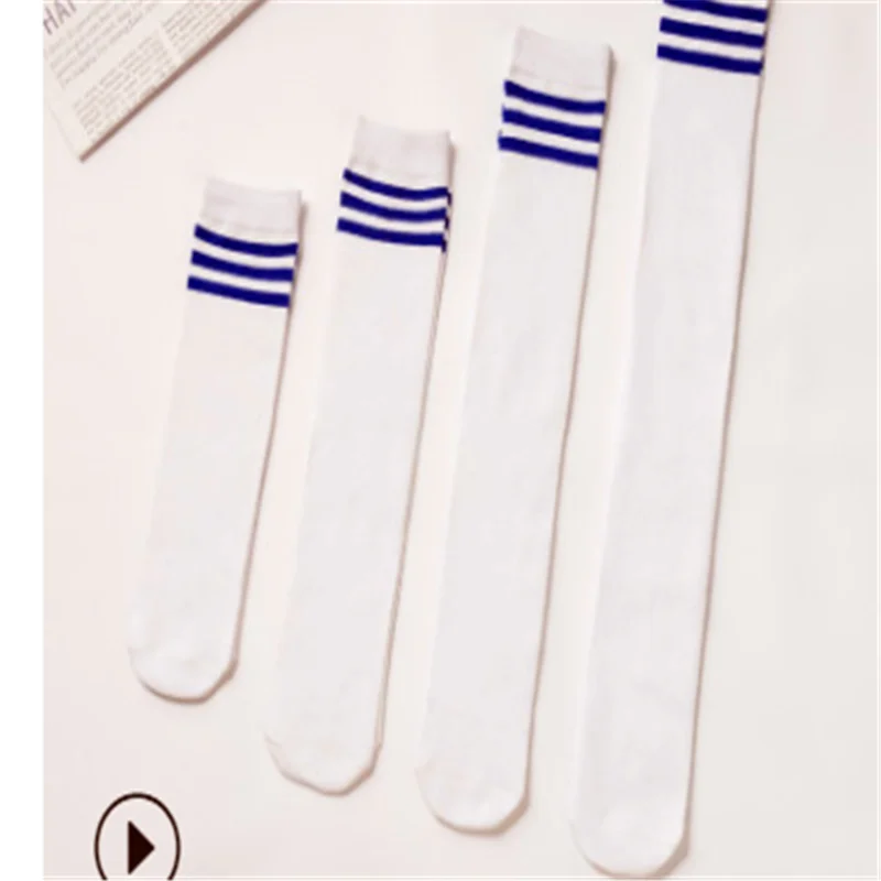 Носки для студентов Осенние Хлопковые гольфы трех баров высокие детские носки