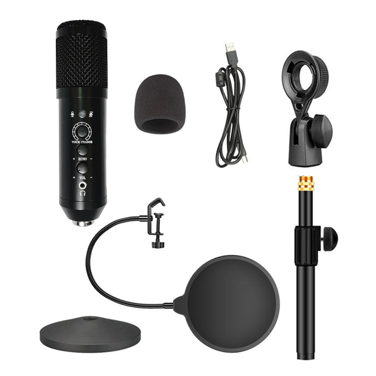 

Конденсаторный микрофон из цинкового сплава для домашней и офисной записи