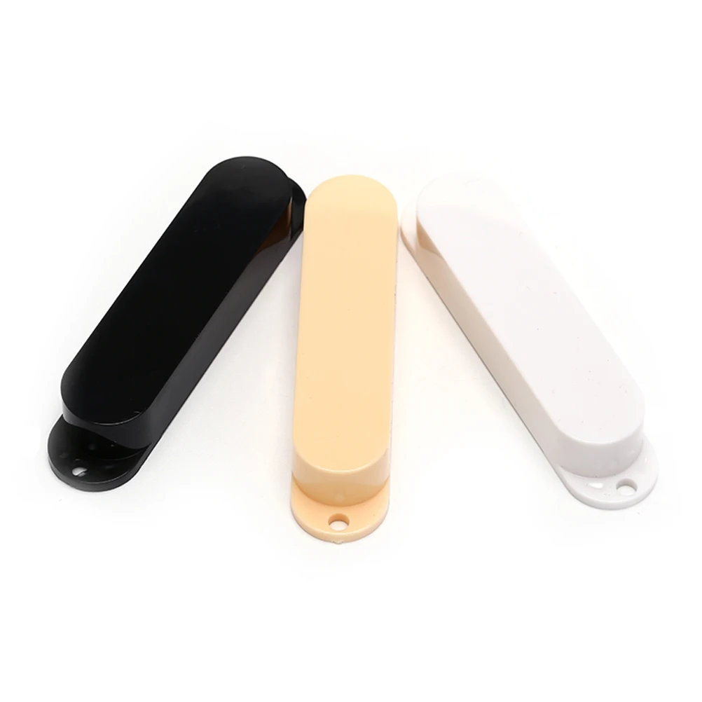 neue 2021 für strat e gitarre schwarz weiß gelb hohe qualität geschlossen kunststoff single coil gitarre pickup abdeckungen free global