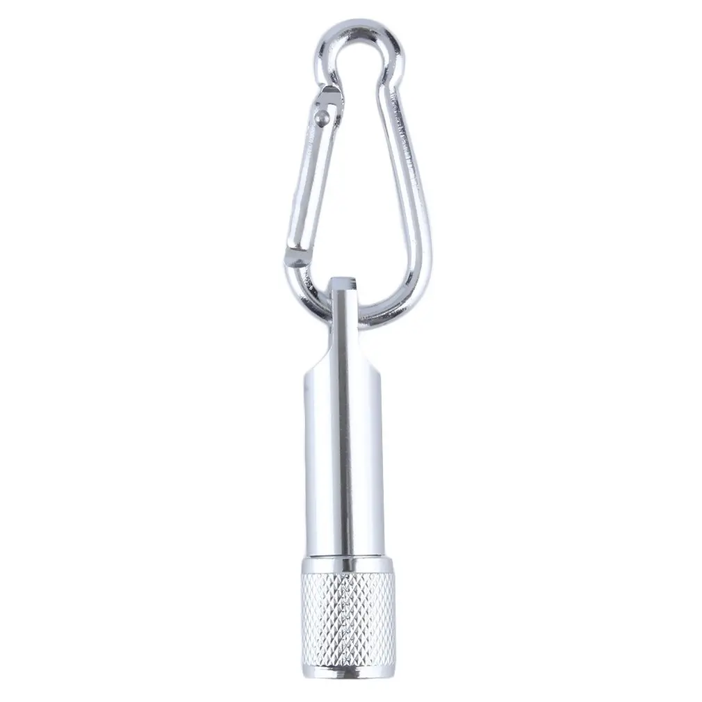 

Mini Flashilight Zaklamp Karabijnhaak Sleutelhanger Haak Lamp Draagbare 5 Led Mini Zaklamp Licht Fakkel Aluminium Sleutelhanger
