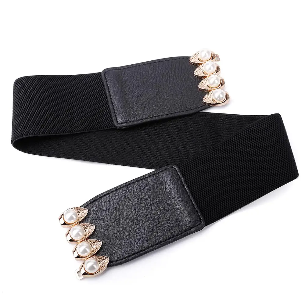 Модный женский широкий эластичный пояс кожаный пояс|Женские ремни| |