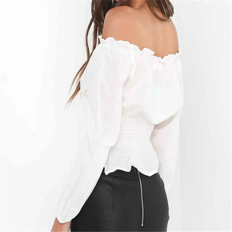 Женский атласный корсет с рукавами фонариками Размеры S/M/L|Блузки| |
