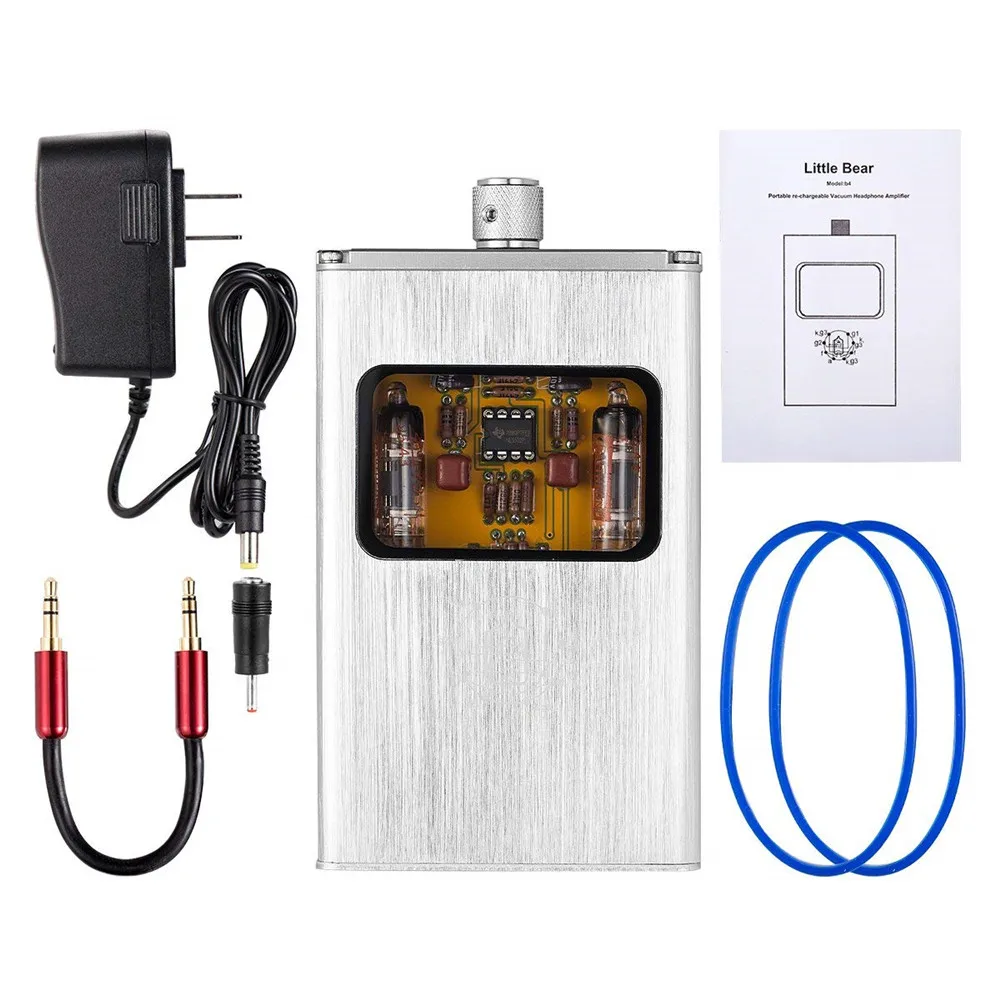 

Little Bear B4-X Portable Vacuum Tube Headphone Amplifier Balanced with 1000mA lithium battery for 30-150ohm Headphone