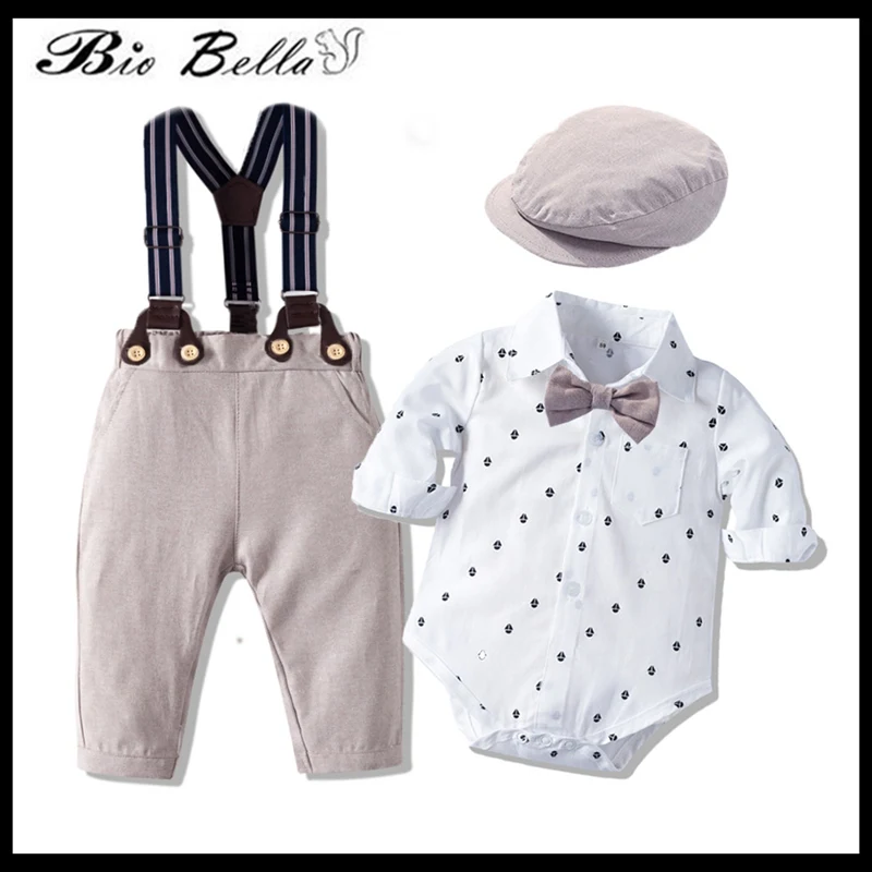 

Kids Baby Boys Clothing Set Fashion Gentleman Party New Years 2022 Spring Autumn Clothes Set 3Pcs Children Boys Costume Outfits