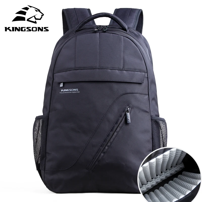 Kingsons брендовый рюкзак для ноутбука черный мужской женская классическая сумка