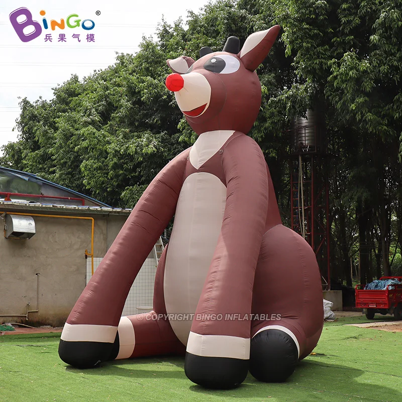 

Надувной Рождественский олень 6 мВ/20 футов для украшения, гигантский воздушный шар в виде оленя