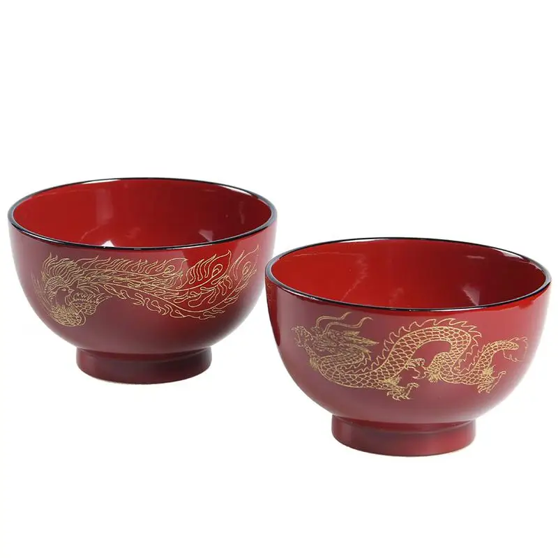 Деревянная миска устойчивая к повреждениям для риса салатная чашка круглая супа