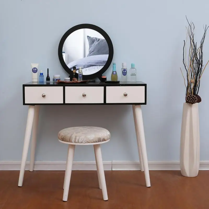 

Furniture Dressing Table Nordic Fashion Apartment Dresser Hotel Bedroom Furniture Set Dressing Table Mirror Makeup Table HWC