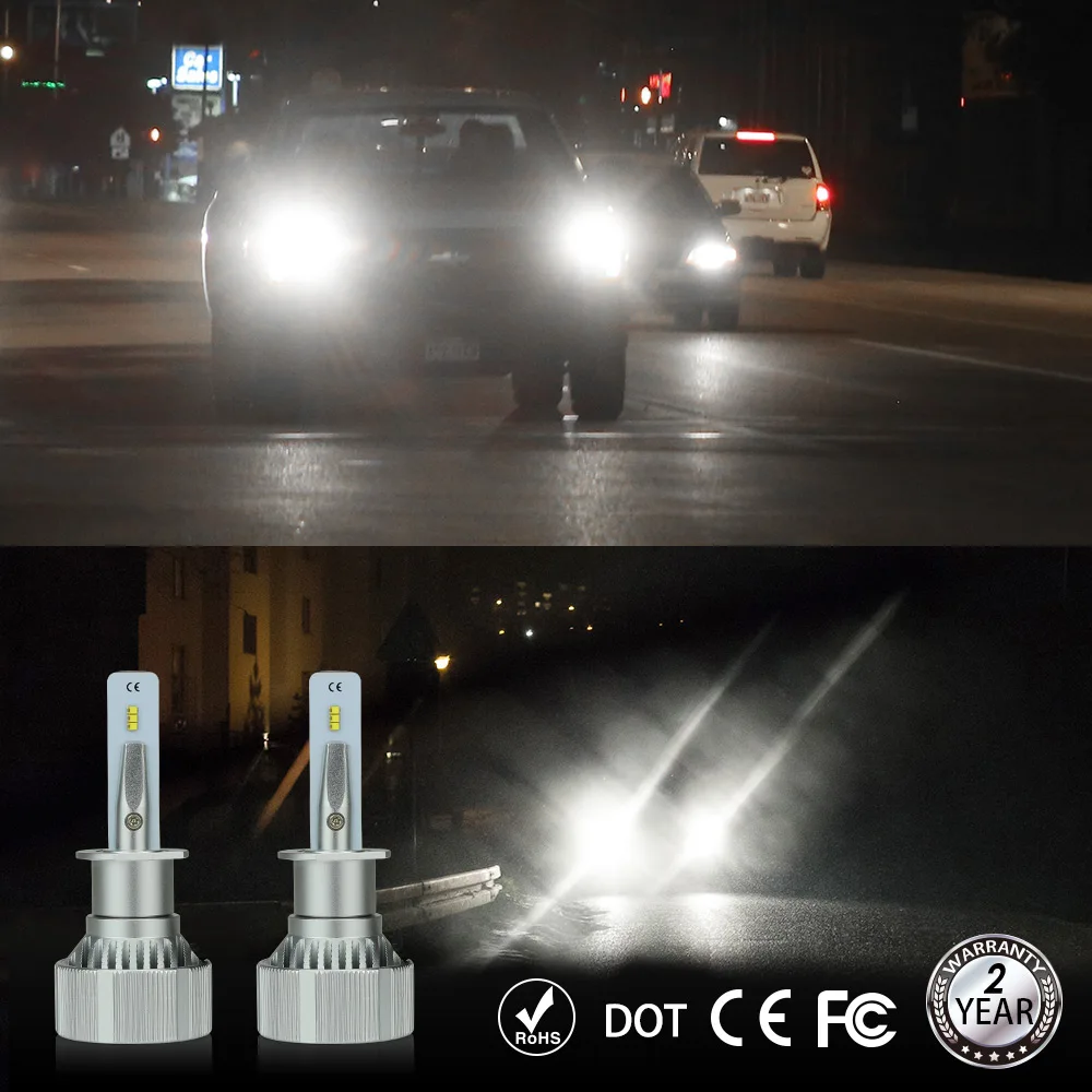 Zdatt H1 led автомобильные лампы H8 H11 H4 H7 светодиодные головной светильник Canbus 100 Вт