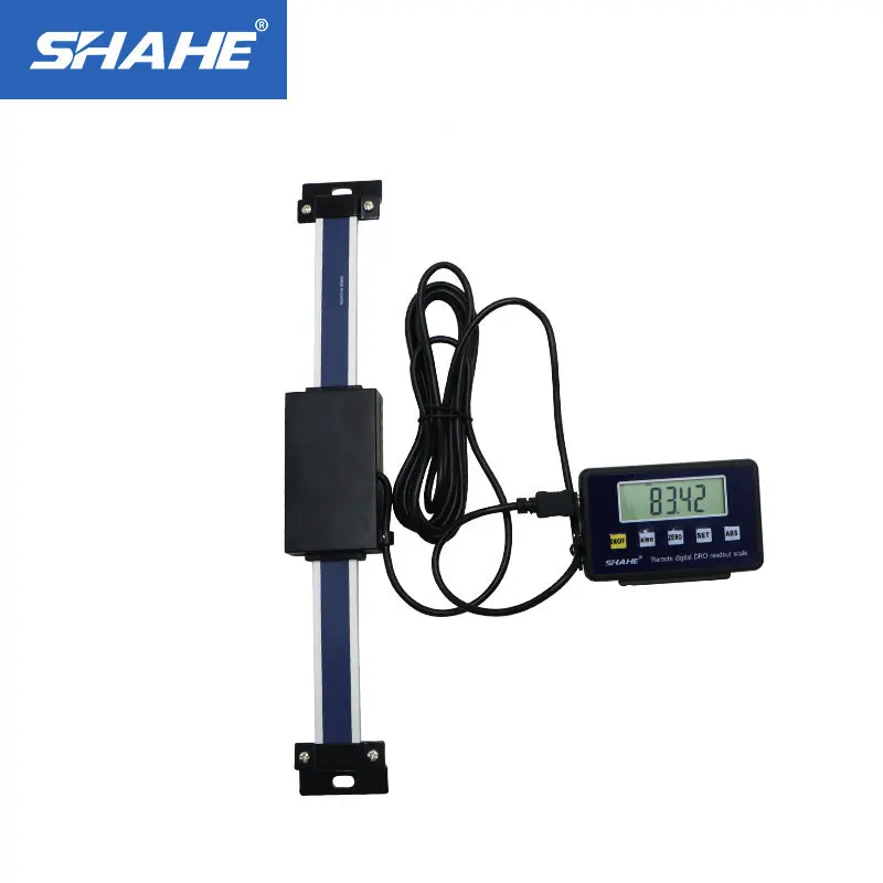 

Цифровые линейные весы shahe 0-150/200/300 мм с дистанционным управлением, таблица показаний, весы для Бриджпорта, фреза, фотолинейка с основанием д...