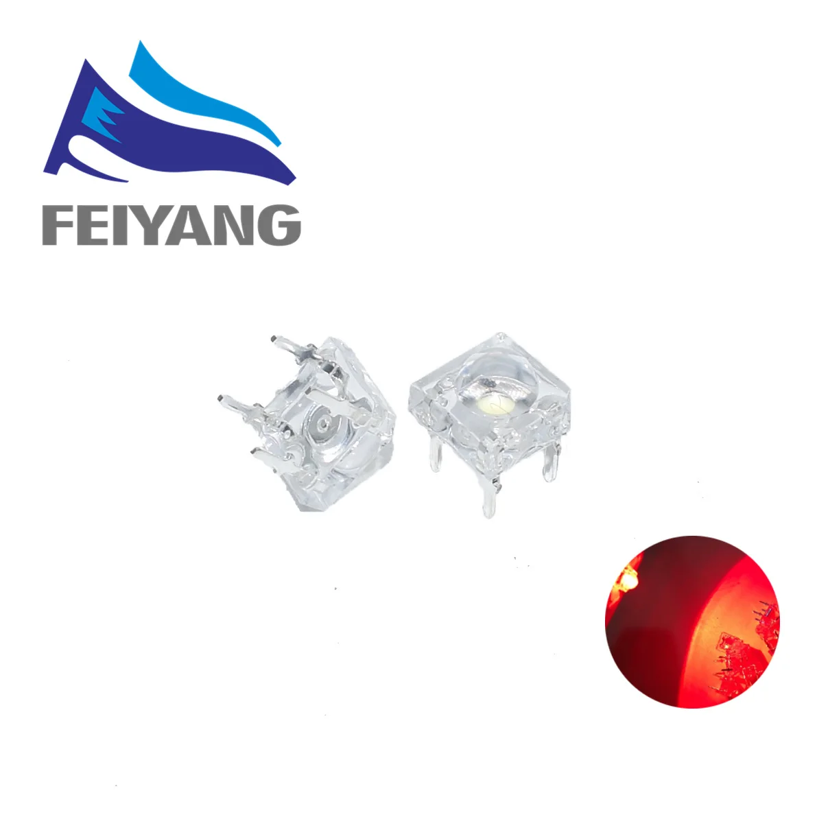 10 шт. 5 мм F5 Piranha LED белый красный зеленый янтарный прозрачный светодиодный Диод