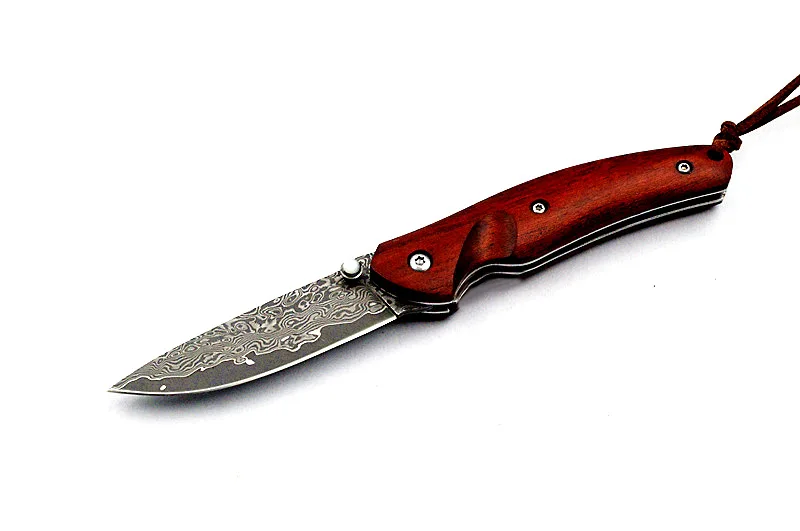 

Handmade Damascus Handmade Folding Knife Mini Folding Knife Portable Multifunctional Outdoor Knife Fruit Knife