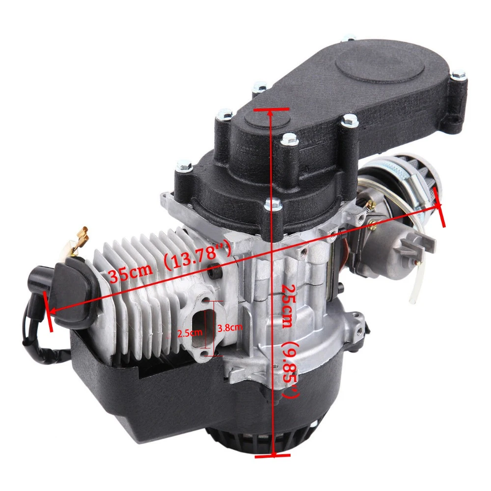 Samger 49cc 2 тактный Карманный мотор для велосипеда мотовездеходный мини Полный